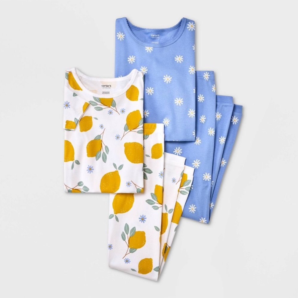 Carter's Just One You Girls 4 Piece Pajama Set Size 10 NWT